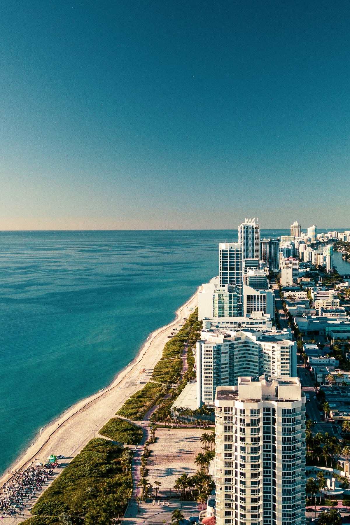 Miami — night over the water.