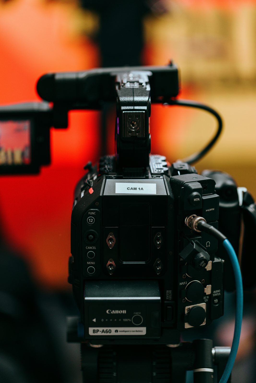 Media — a cinema camera on set.